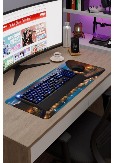 Roma İtalya V4 70x30 Xl Gaming Kauçuk Kaymaz Taban Mouse Pad Fare Altlığı