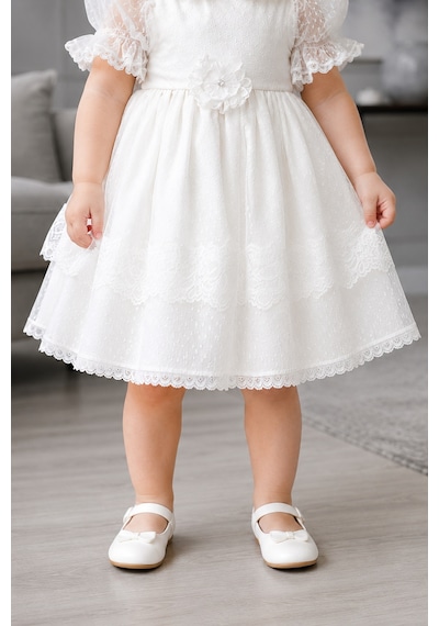 Babyhola Dantel Detay Özel Tasarım Kız Bebek Çocuk Abiye Elbise Saç Bandı Mevlüt Doğum Günü Set 7029 Ekru Babyhola Dantel Detay Özel Tasarım Kız Bebek Çocuk Abiye Elbise Saç Bandı Mevlüt Doğum Günü Set 7029 Ekru