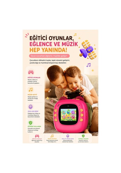 Robeve Anında Termal Baskılı 20 Mp 2.0 Hd Ekranlı Type-c Şarjlı Çocuk Fotoğraf Makinesi