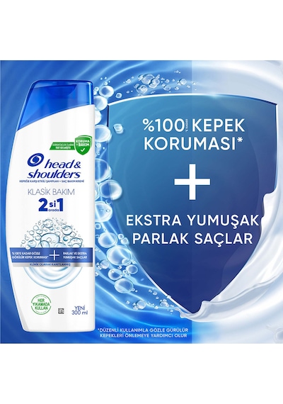 Head And Shoulders Klasik Bakım 2si1 Arada Şampuan 300 Ml Tüm Saç Tipleri