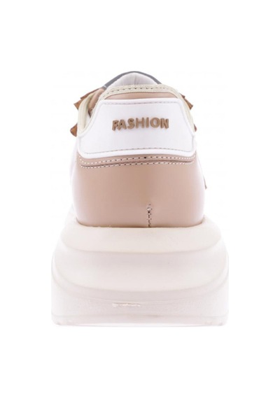 Dgn Es7005-22y Kadın Bağcıklı Kalın Taban Sneakers Ayakkabı ES705-2007-R1806 Ten