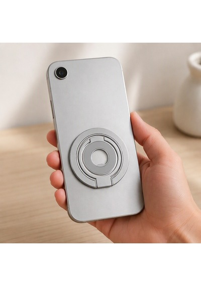 Zore Paris M102 Magnetik Ring Standlı Telefon Tutucu Gri