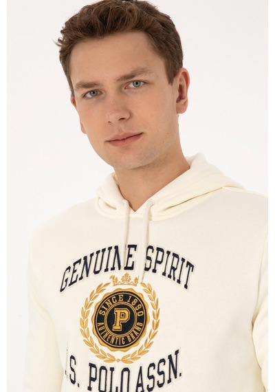 U.S. Polo Assn. Erkek Krem Sweatshirt 50308999-VR256