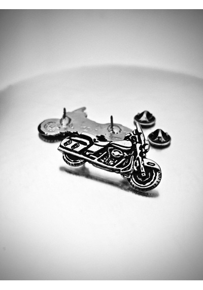 Chopper Motor 3d Metal Rozet Gümüş