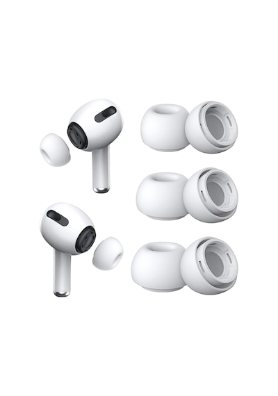 Airpods Pro Ve Pro 2.nesil Uyumlu Anc Delikli Üç Boyut Premium Yedek Silikon Kulaklık Uçları S