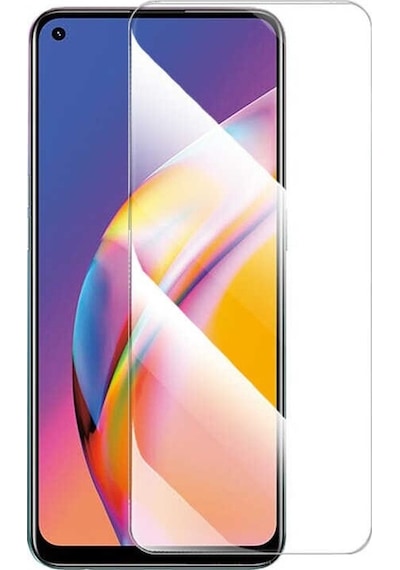 Oppo Reno 5 Lite Ekran Koruyucu Esnek Nano Kırılmaz Cam Blue