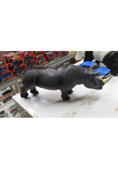 Plastik Oyuncak Büyük Boy Gergedan Rhino 17 Cm