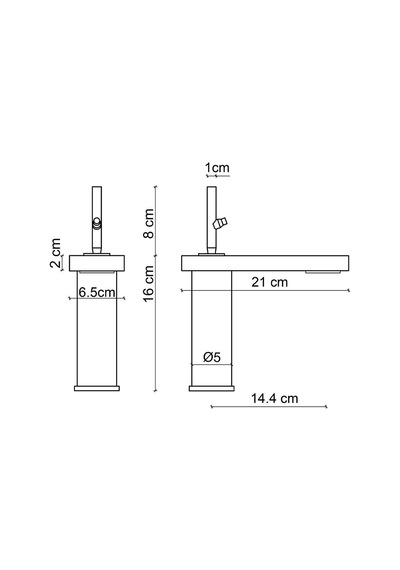 Fontana FA-8011 Lavabo Bataryası Krom