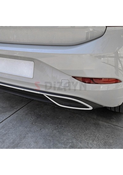 S-dizayn Vw Polo 6 Hb Makyajlı Krom Egzoz Çıkışı Difüzör 2021 Üze