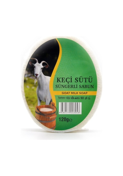 Keçi Sütü Özlü Süngerli Duş Sabunu 120 G