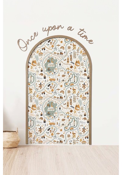 Kk Swords Dinozor,yol, Araçlı Duvar Sticker, Erkek Çocuk/bebek Odası Dekoru, Yapışkan Yazı Ve Çerçeve, Hediye
