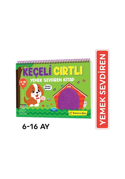 6-16 Ay İlk Cırt Cırtlı Keçeli Etkinlik Kitabım - Yemek Sevdiren Kitap