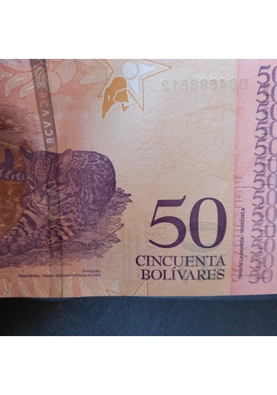Escoines 3996368f560a5a5174 2018 Venezuela 50 Bolivar Çil