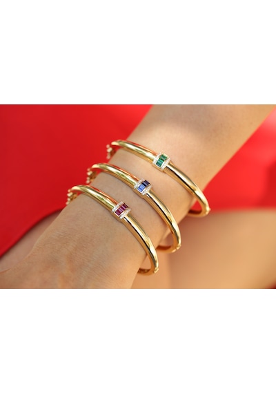 Reis Kuyumculuk T13032 Grassy Bangle Altın Bilezik