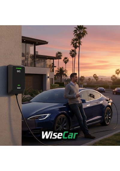 Wisecar Wta - Yapay Zeka Destekli Akıllı Elektrikli Araç Şarj Cihazı 22 Kw Mobil Uygulama & Wisecar Aı 22 Kw