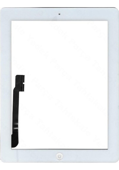 Apple Uyumlu iPad  4 A1458 Butonlu Dokunmatik Beyaz