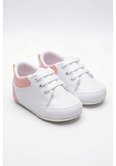 Pufien İlk Adım Ayakkabısı, Bebek Patik, Bebek Ayakkabısı, Yenidoğan Sneakers Pembe