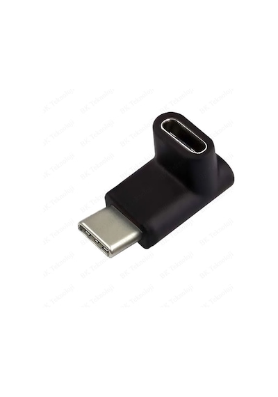 90 Derece Dirsek Aşağı Ve Yukarı Açılı Usb C Type-c Erkek - Dişi