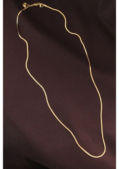 Çelik Gold Renk 60 Cm İnce İtalyan Zincir Kolye Çok renkli