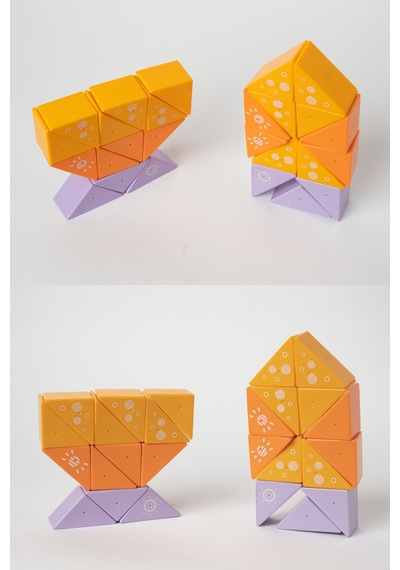 26 Parça Manyetik Bloklar 3d Puzzle Eğitici Zeka Oyunu - Mıknatıslı Yapı İnşa Seti