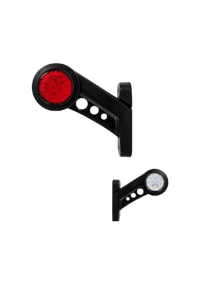 Boynuz Lamba Kısa Petekli Cam 18 Led'Li 130Mm 12V-24V Beyaz - Kır