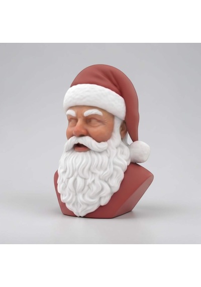 Happy3dworld Noel Baba Büst Kulaklık Standı, 3d Baskı Dj Noel Dekoru