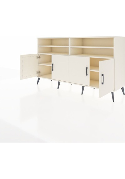 Hyperion Konsol 6 Raflı 4 Kapaklı 176x44x99 Aytaşı-aytaşı Aytası/aytası - Aytası