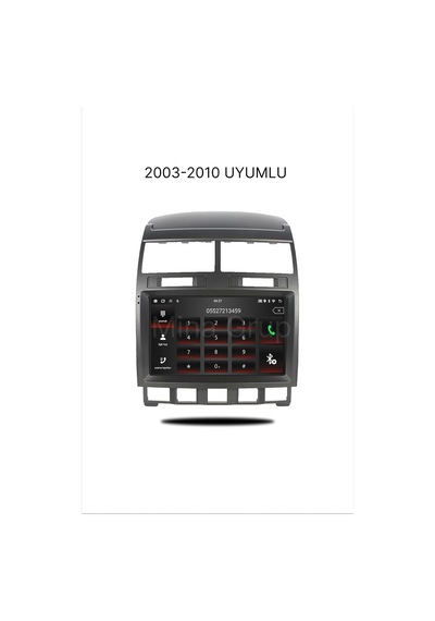 Vw Touareg 2003-2010 Uyumlu 9 İnç Dokunmatik Multimedya Ekran - Apple Carplay & Android A
