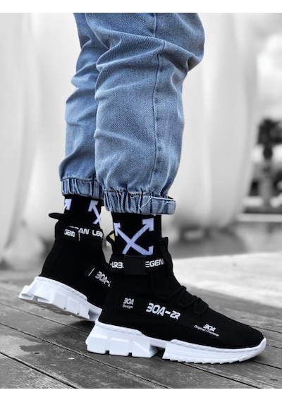 Boa Xrambrada Zr-x700 Tarz Siyah Renk Spor Ayakkabı Siyah - Beyaz