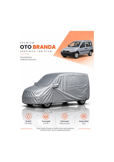 Opel Combo C Tour Camlı 2001-2011 Kombi Uyumlu Araba Brandası Oto Branda Araba Örtüsü Araç Çadırı
