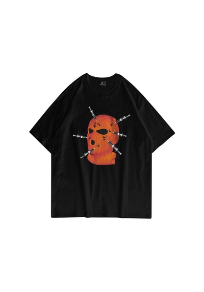 Startmore Unisex Maske Siyah Tshirt Siyah