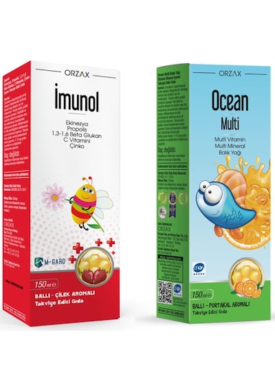 Imunol Şurup Ocean Multivitamin Multimineral Balık Yağı Şurup