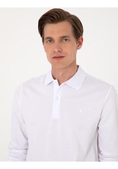 Pierre Cardin Erkek Beyaz Sweatshirt 50314048-vr013 Beyaz