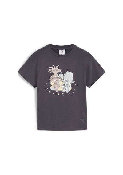 Puma X Trolls Çocuk Grafik Tişört 627383 69 Gri