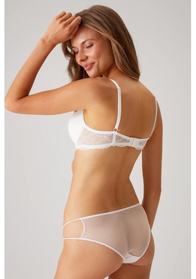 Pierre Cardin 4820 Lyon Dantel Ve İp Detaylı Ekstra Push Up Dolgulu Fantezi Sütyen Takımı 001
