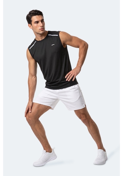 Slazenger Rexıs Erkek Kolsuz Siyah Tişört