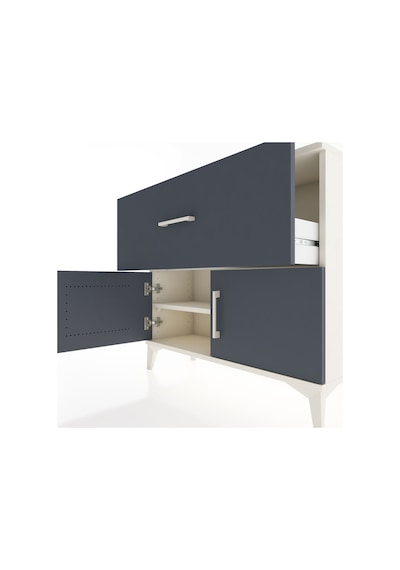 Arges Şifonyer Tek Raflı Tek Çekmeceli 2 Kapaklı 88x30x80 Aytaşı-antrasit Aytası Arges Şifonyer Tek Raflı Tek Çekmeceli 2 Kapaklı 88x30x80 Aytaşı-antrasit Aytası