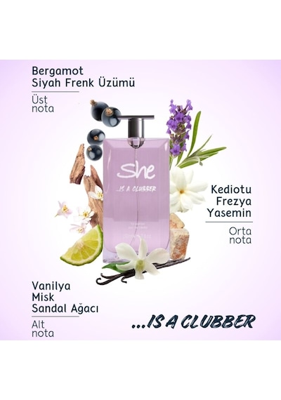 She is a Clubber Kadın Parfüm EDT 50 ML