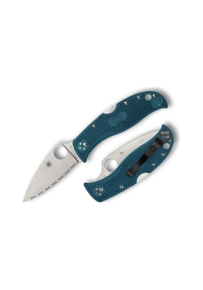 Spyderco Leafjumper Ser Blue Frn K390 Kamp Çakı Mavi
