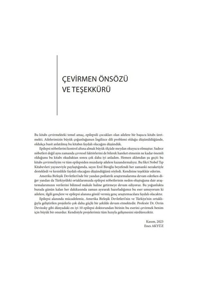 Çocuklarda Epilepsi-her Ailenin Bilmesi Gerekenler