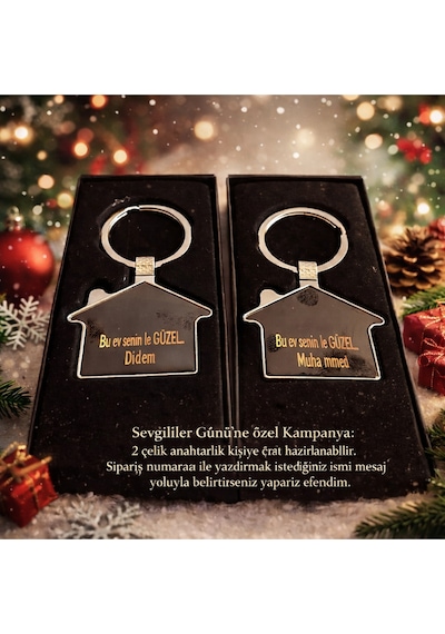 Yılbaşı Ve Özel Günler İçin Hediye Çelik Anahtarlık Mrcanahtarlıkları10002