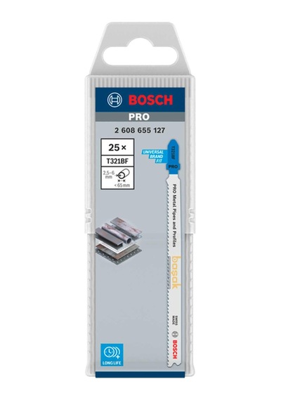 Bosch Pro T321 Bf 25'li Metal Boru Ve Profil Dekupaj Ucu 2608655127