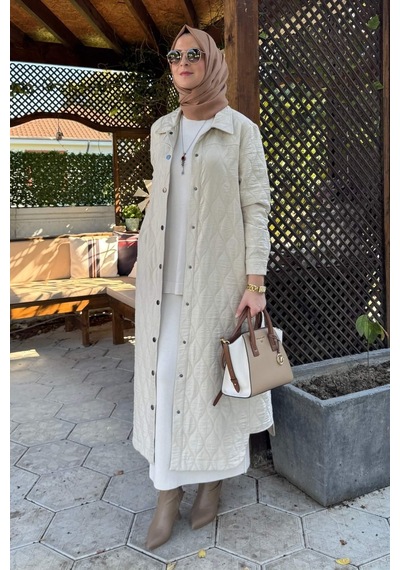 Rabia Şamlı Elmas Kapitone Kap Taş Çok Renkli