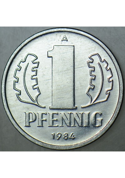 Doğu Almanya 1 Pfennıg 1984 A. Ddr. Çilaltı+