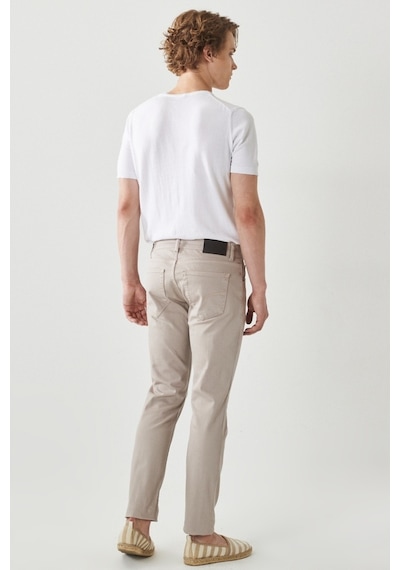 AC&Co / Altınyıldız Classics Altinyildiz Classics Erkek Taş 360 Derece Her Yöne Esneyen Slim Fit Dar Kesim Pamuklu Rahat Pantolon 4A1400000101TAS58 Taş
