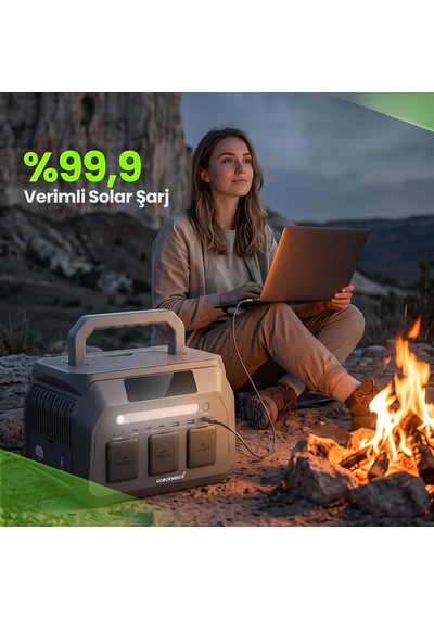 Goboenergy P800 512wh Lifepo4 Taşınabilir Güç İstasyonu, 800w Sürekli 1600w Tepe Güç, 600w Hızlı Şarj, 300w M