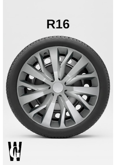 Renault Clio 4 16 İnç Jant Kapağı 4 Adet Gri G116
