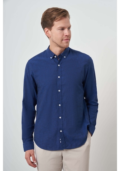 Morven Erkek İndigo Keten Trend Dynamic Fit Düğmeli Yaka Gömlek 25ys004018308 İndigo İndigo Morven Erkek İndigo Keten Trend Dynamic Fit Düğmeli Yaka Gömlek 25ys004018308 İndigo İndigo