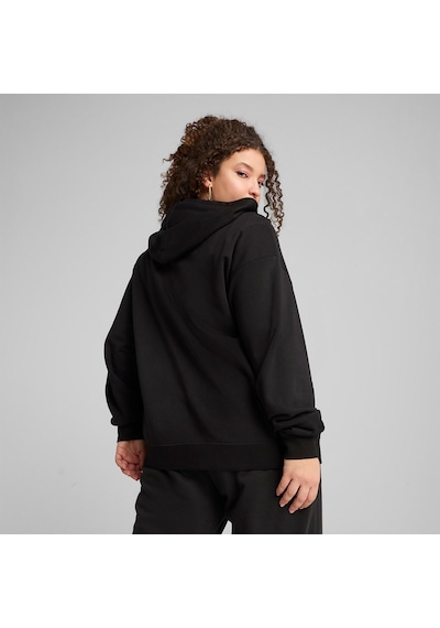 Puma Essentials Comfort Kadın Siyah Kapüşonlu Ceket Siyah