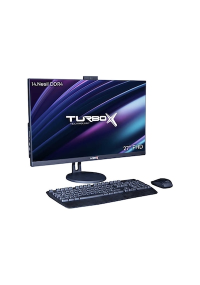 Turbox TAX1144 i7-14700 16 GB 1 TB M.2 NVMe SSD 27" Free Dos FHD AIO Masaüstü Bilgisayar
